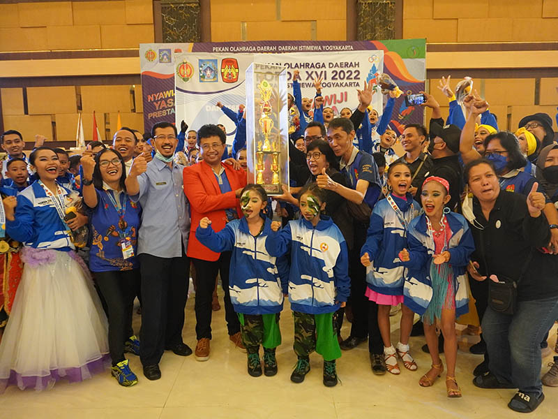 Kabupaten Bantul Meraih Juara Umum Cabang Olahraga Dance sport diajang Porda XVI DIY 2022